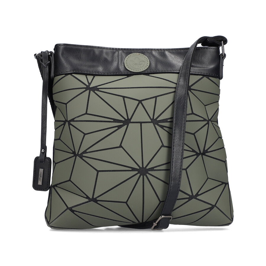 bolsos verdes con cremallera para mujer rieker h1316-54