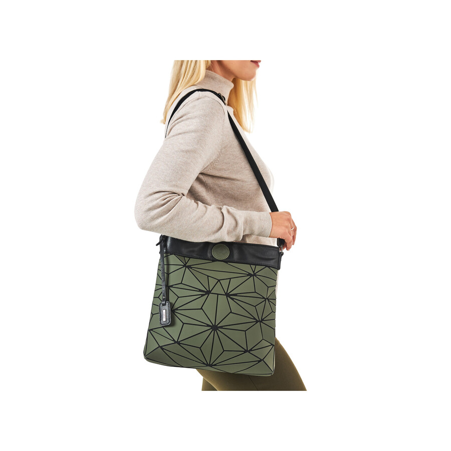bolsos verdes con cremallera para mujer rieker h1316-54