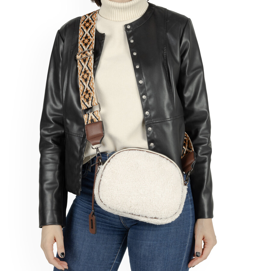 bolsos blancos con cremallera para mujer remonte q0634-80