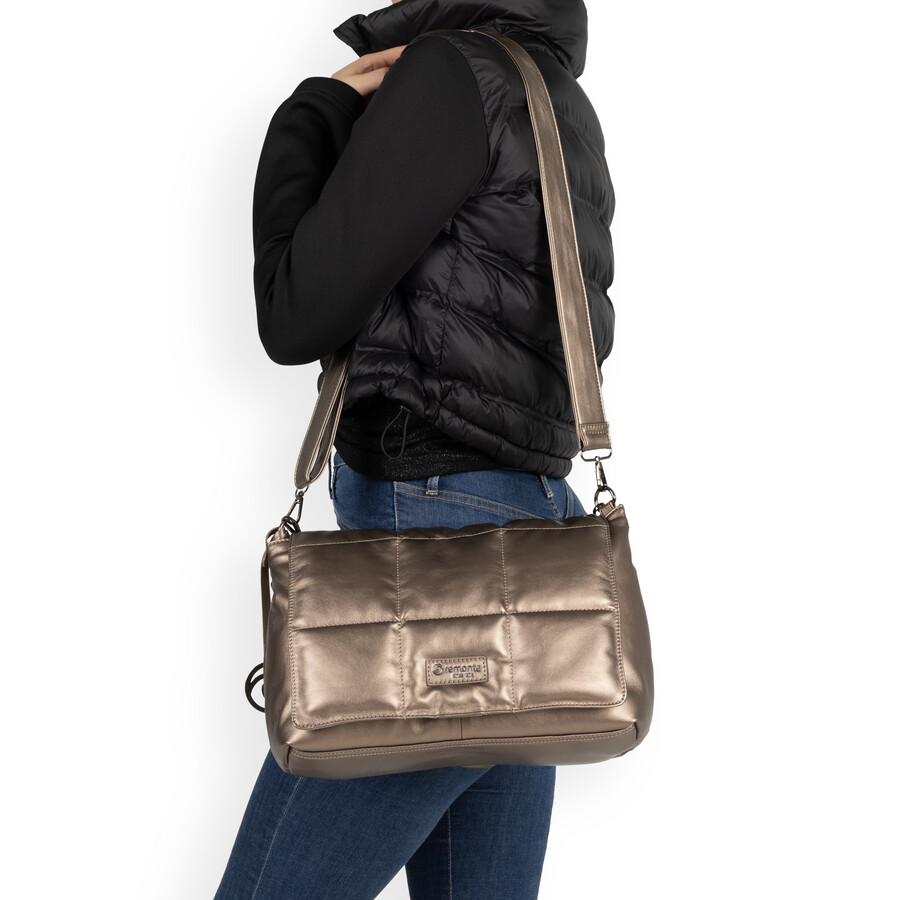bolsos metálicos plegables con broches para mujer remonte q0716-90