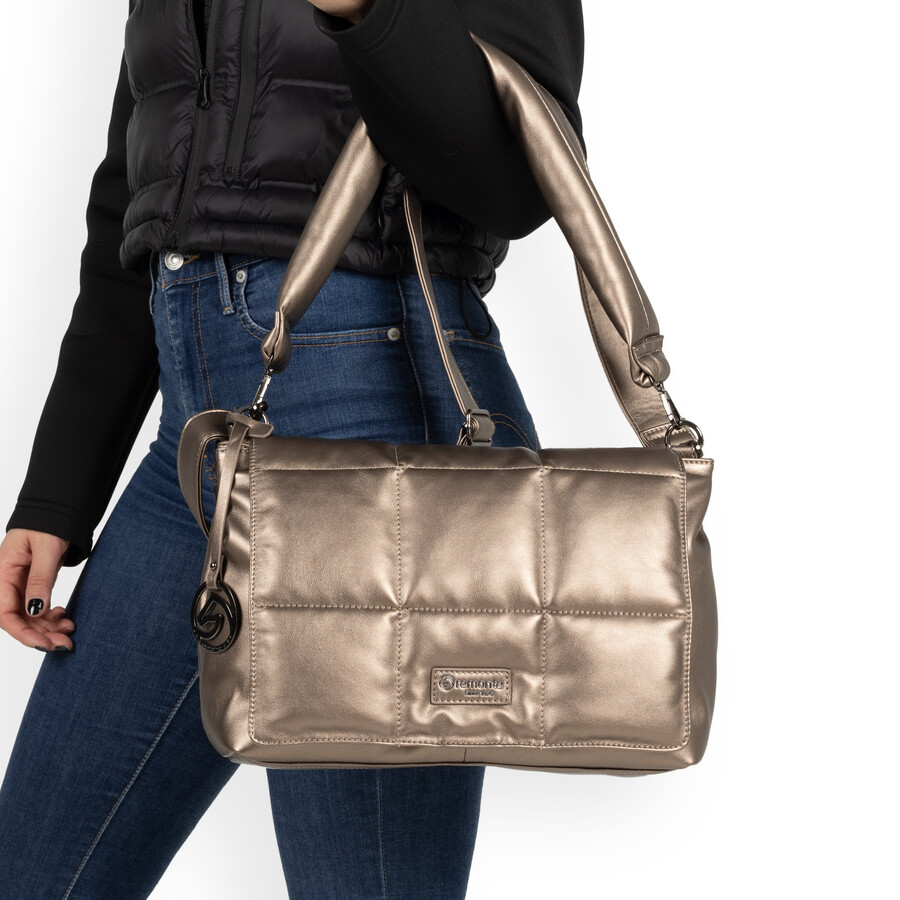 bolsos metálicos plegables con broches para mujer remonte q0716-90
