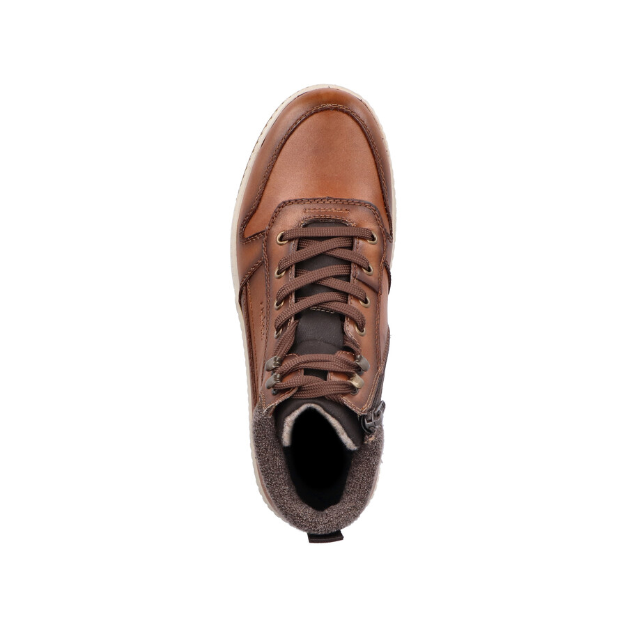 botas marrones con cremallera para hombre rieker 17530-25