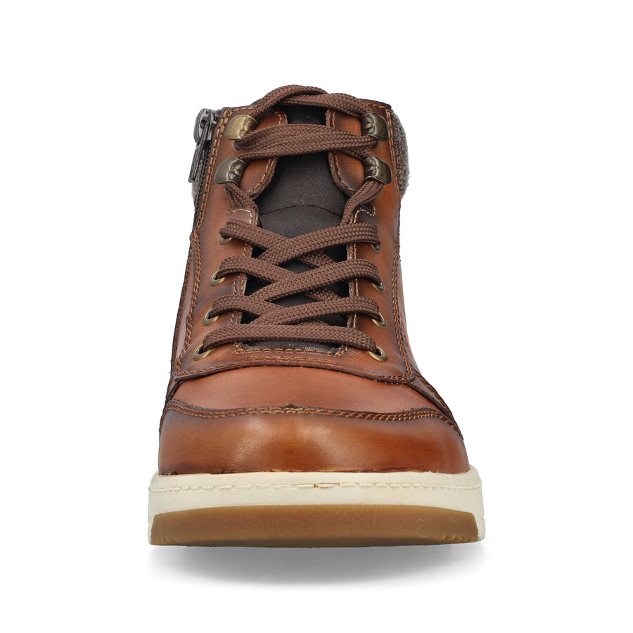 botas marrones con cremallera para hombre rieker 17530-25