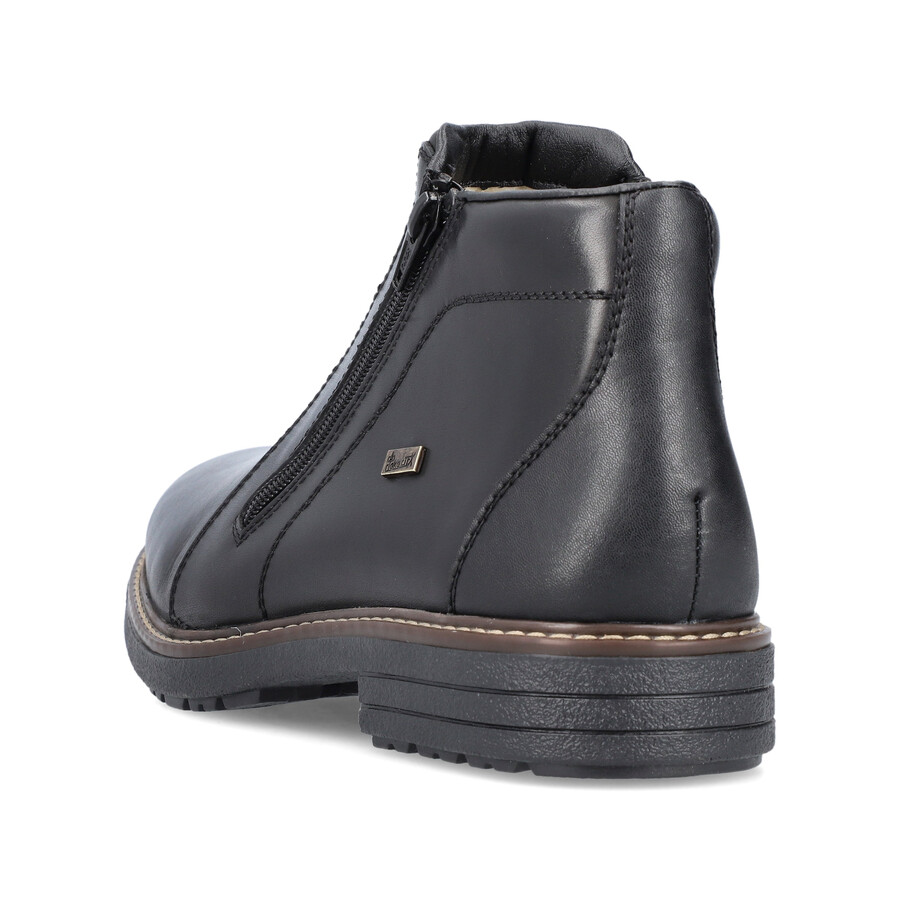 botas negras con cremallera para hombre rieker 33160-00