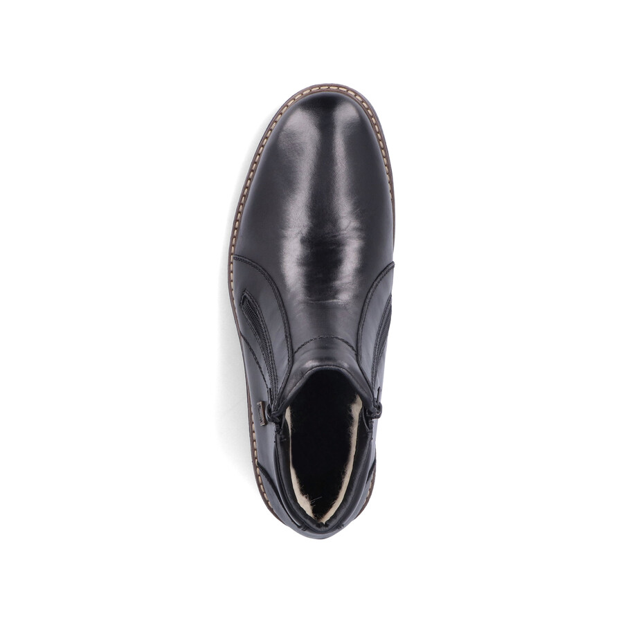 botas negras con cremallera para hombre rieker 33160-00