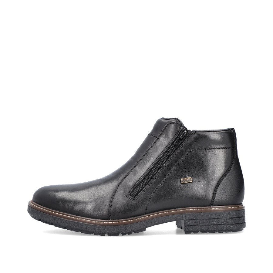 botas negras con cremallera para hombre rieker 33160-00