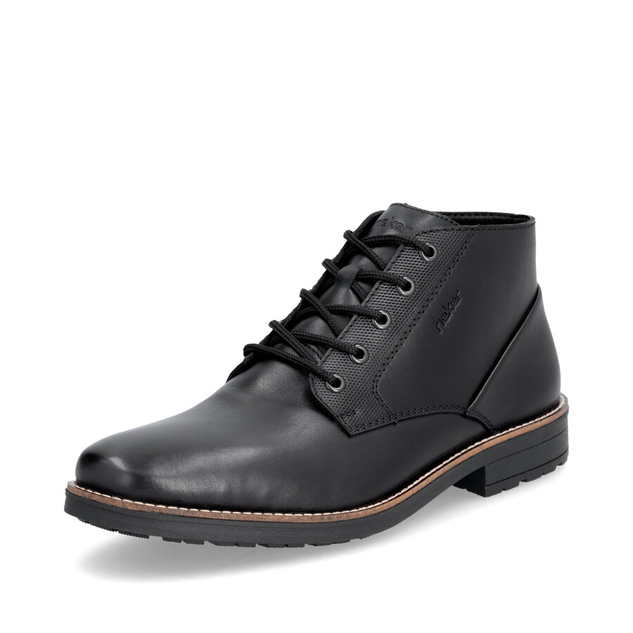 botas negras elásticas para hombre rieker 33207-00