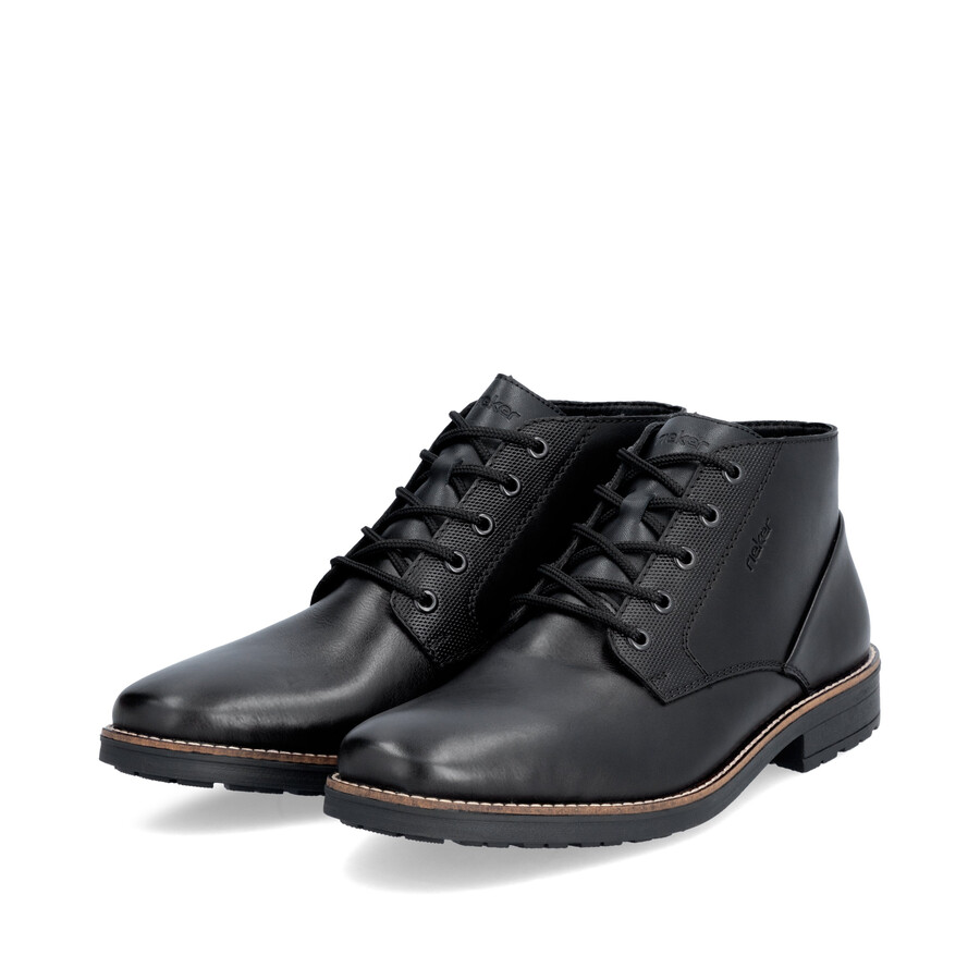 botas negras elásticas para hombre rieker 33207-00