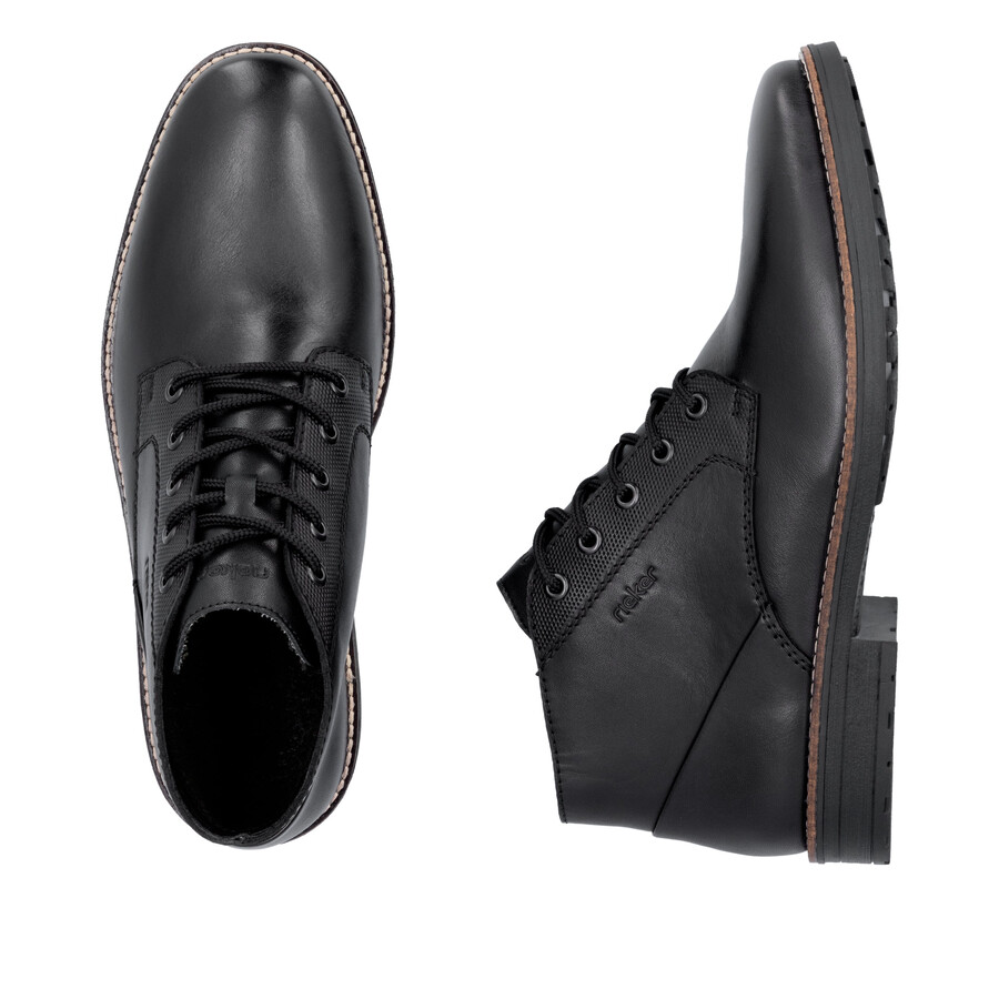botas negras elásticas para hombre rieker 33207-00