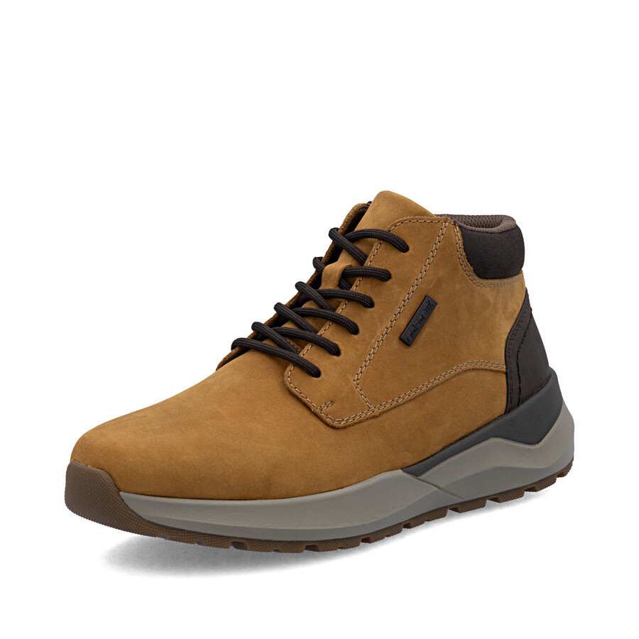 botas amarillas con cremallera para hombre rieker 06001-68