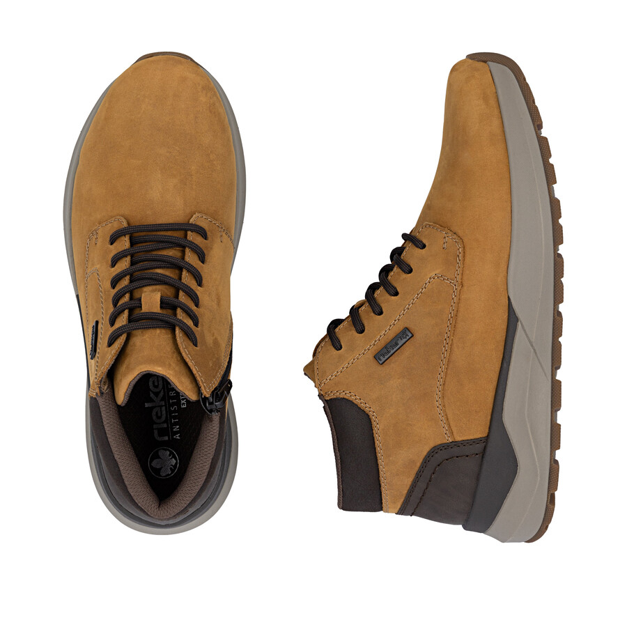 botas amarillas con cremallera para hombre rieker 06001-68