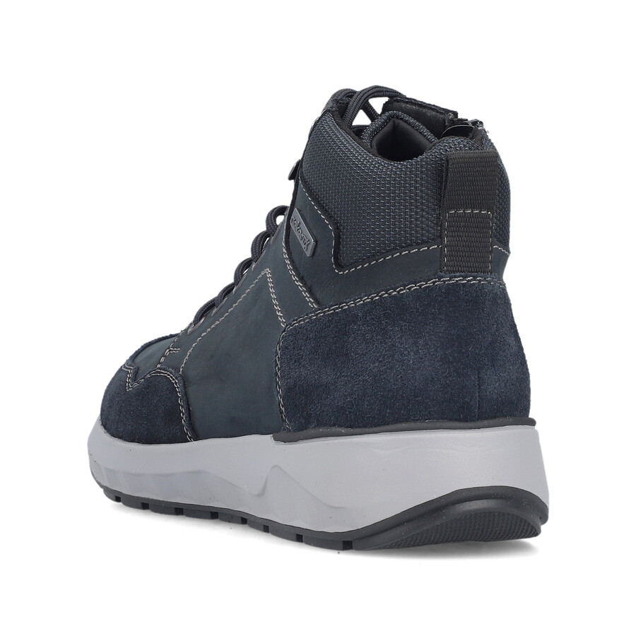 botas azules con cremallera para hombre rieker 11530-14