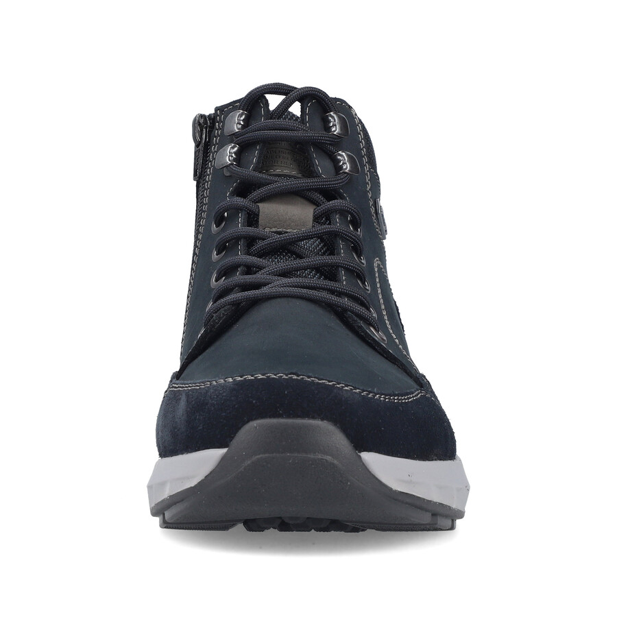 botas azules con cremallera para hombre rieker 11530-14