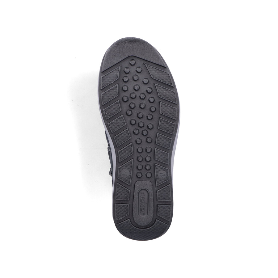 botas azules con cremallera para hombre rieker 11530-14