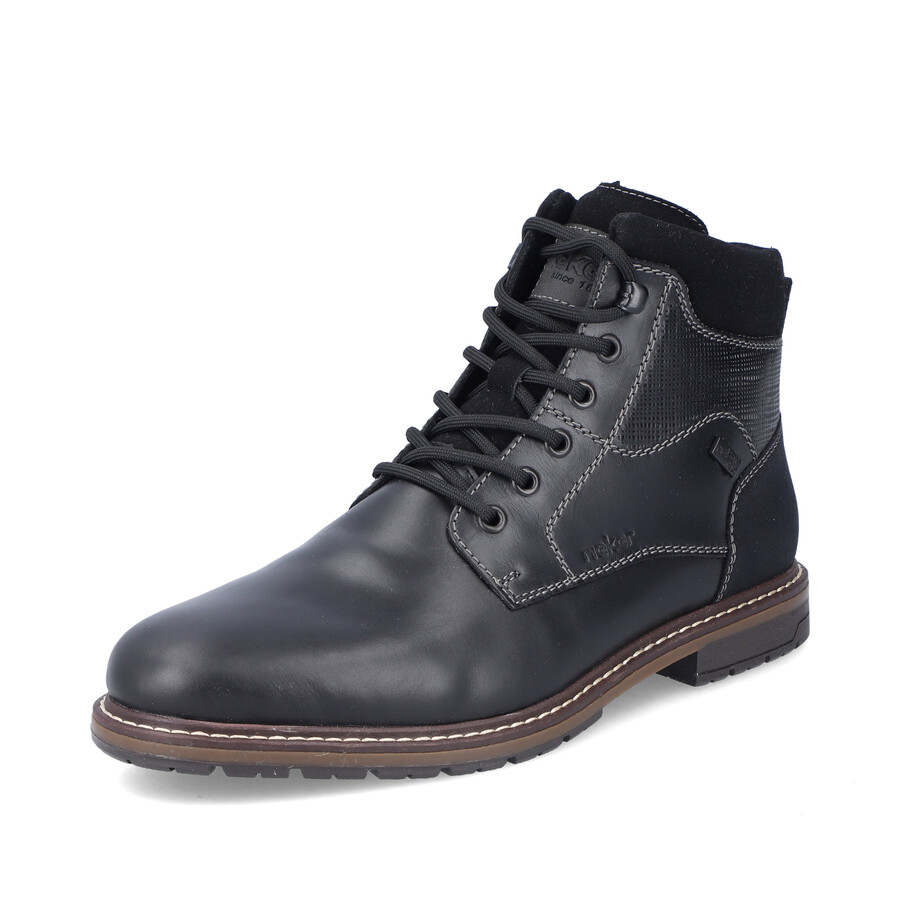 botas negras con cremallera para hombre rieker 13740-00