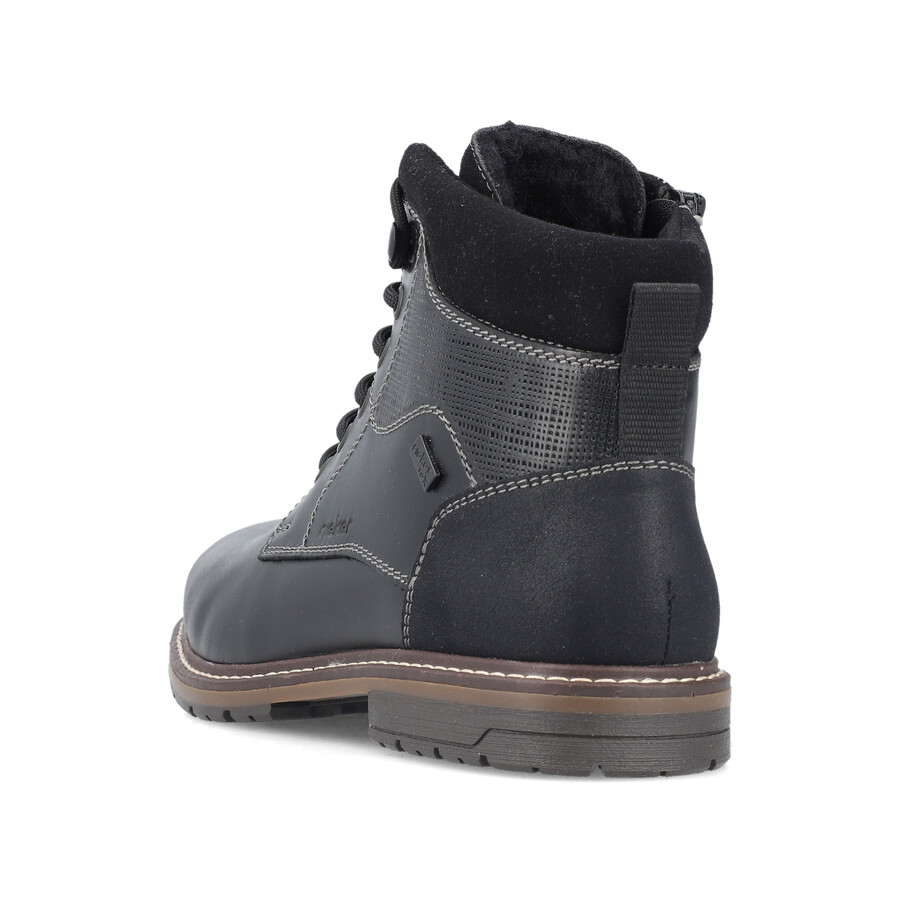 botas negras con cremallera para hombre rieker 13740-00