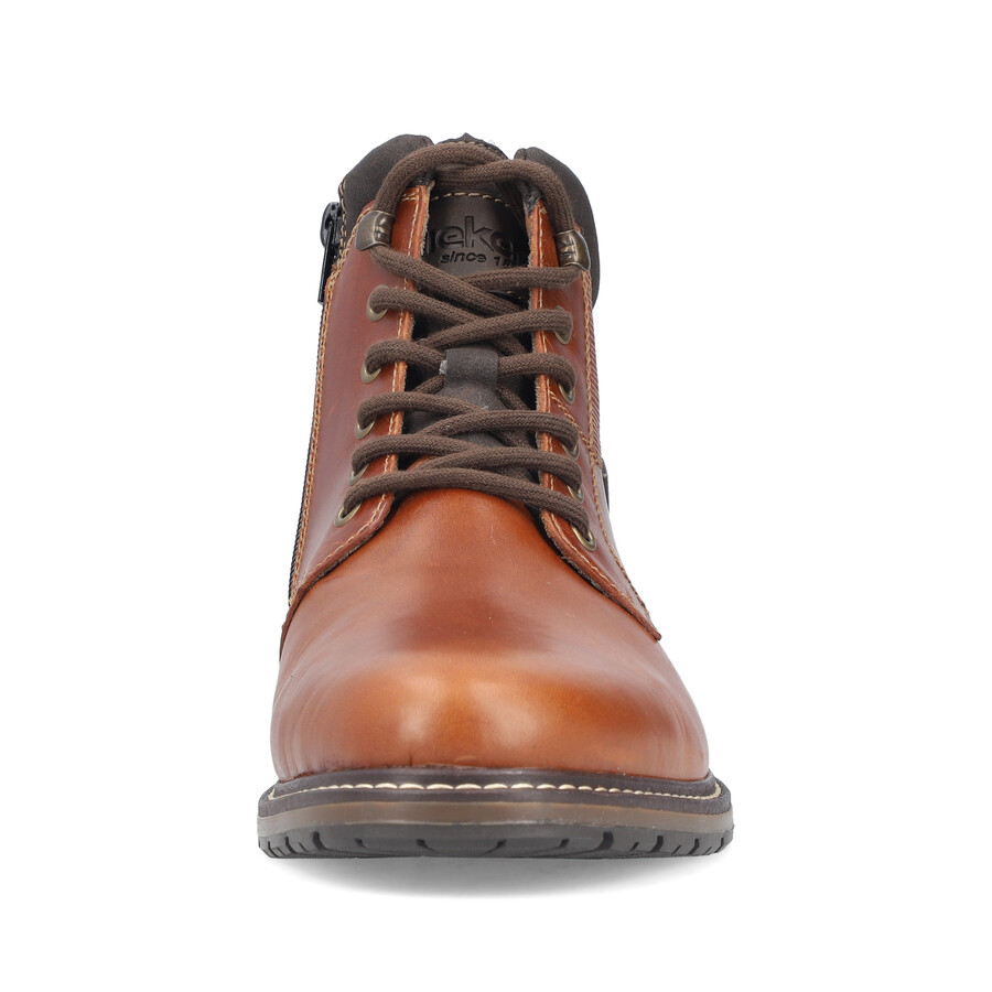 botas marrones con cremallera para hombre rieker 13740-24