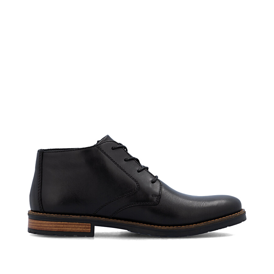 botas negras con cremallera para hombre rieker 14609-00