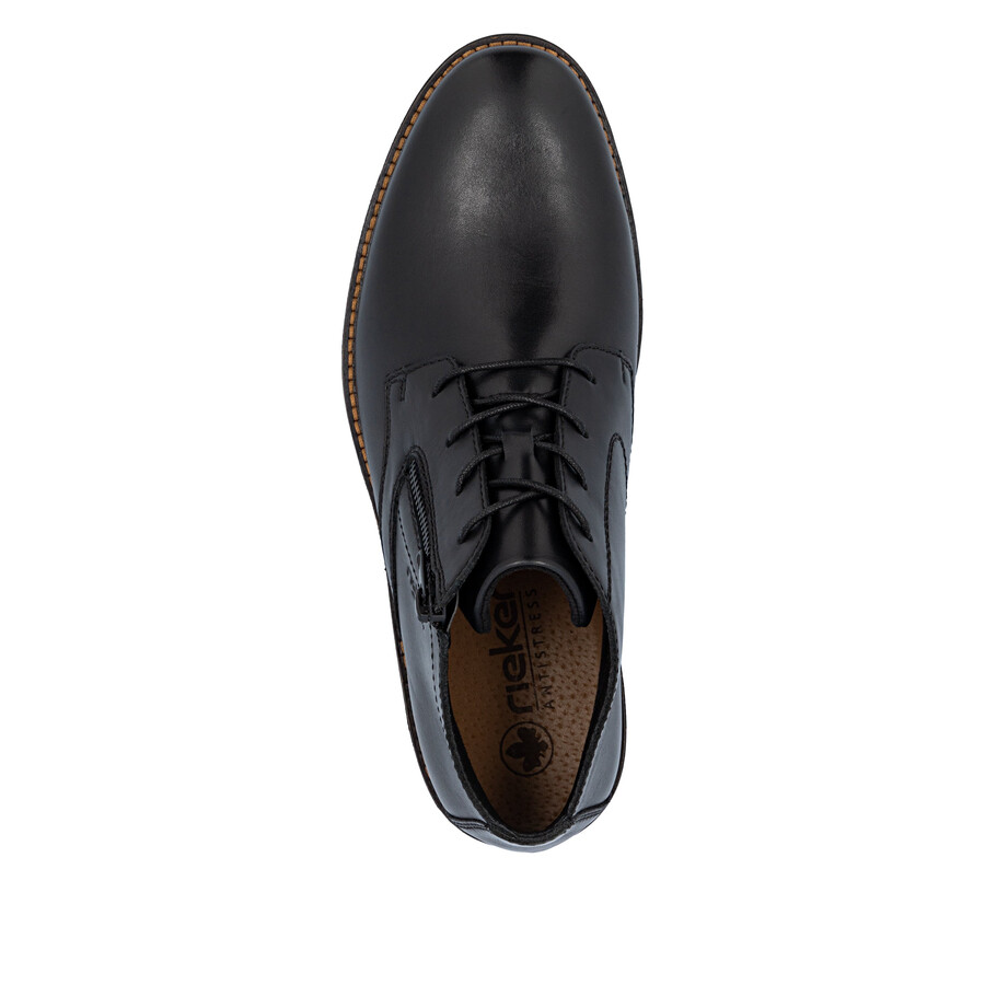 botas negras con cremallera para hombre rieker 14609-00