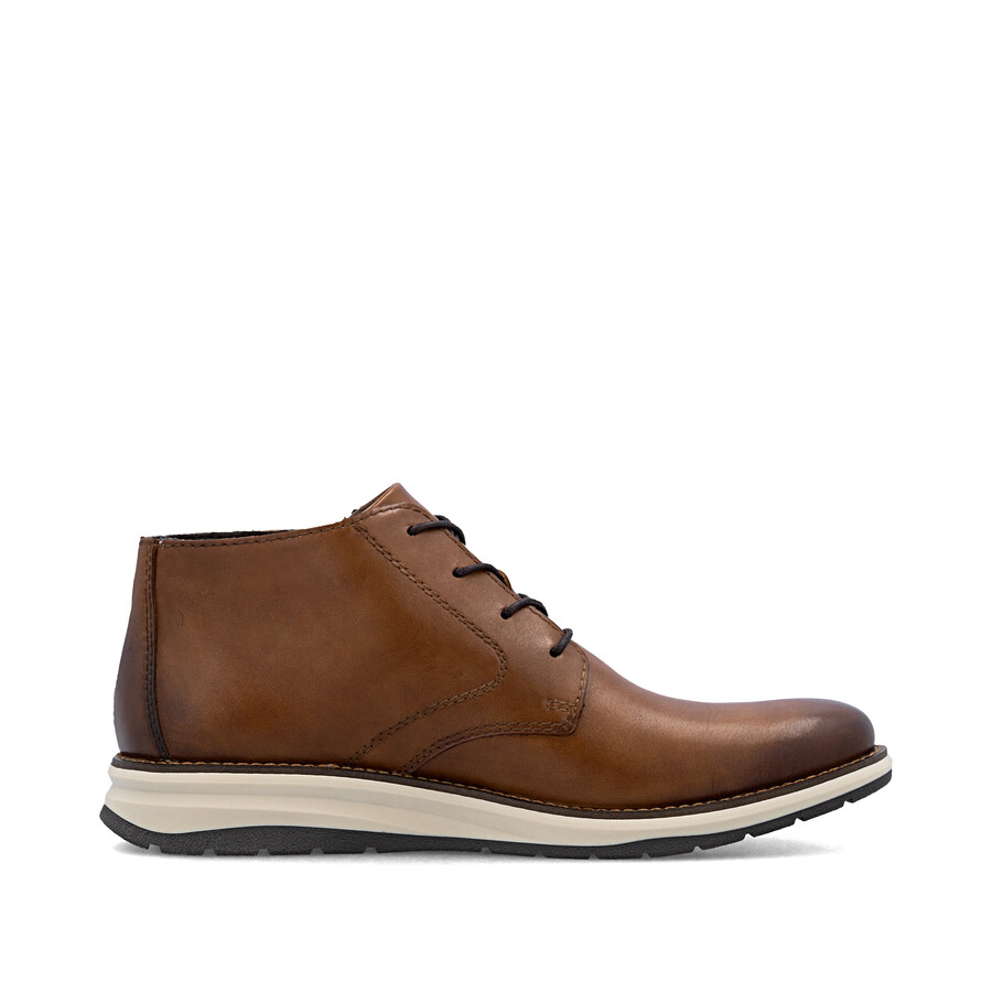 botas marrones con cremallera para hombre rieker 14705-24