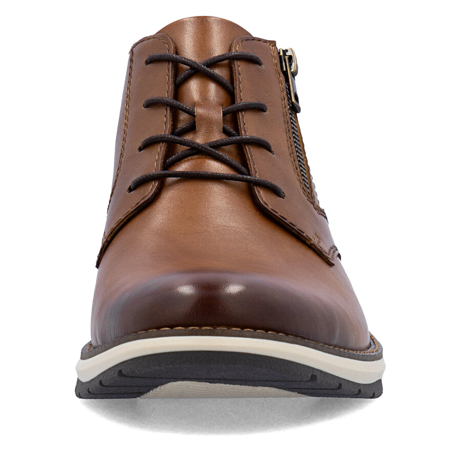 botas marrones con cremallera para hombre rieker 14705-24