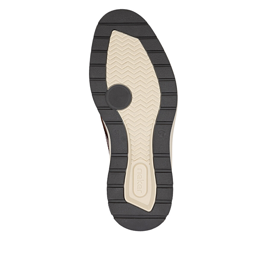 botas marrones con cremallera para hombre rieker 14705-24