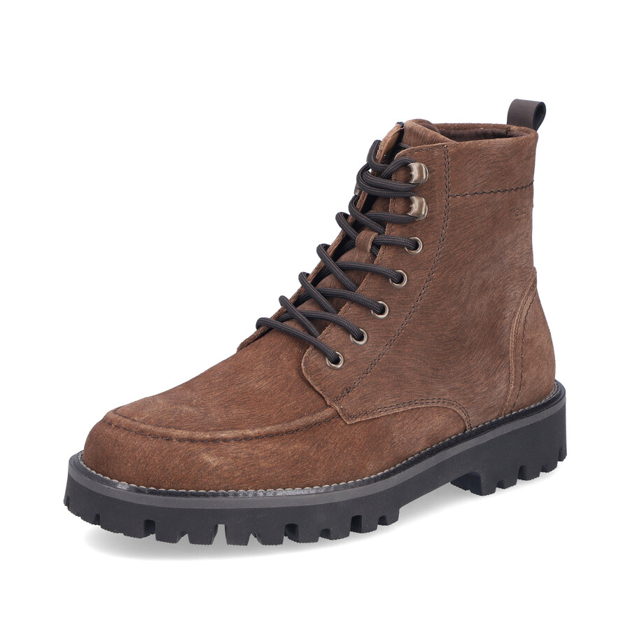 botas marrones con cremallera para hombre rieker 30414-25