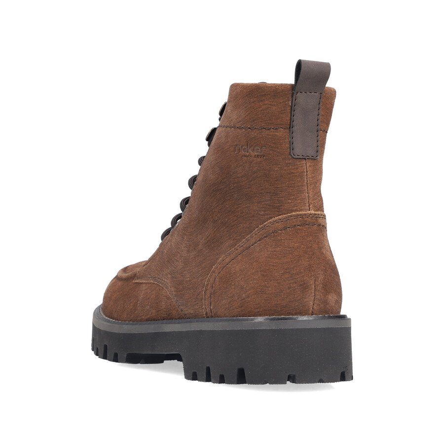 botas marrones con cremallera para hombre rieker 30414-25