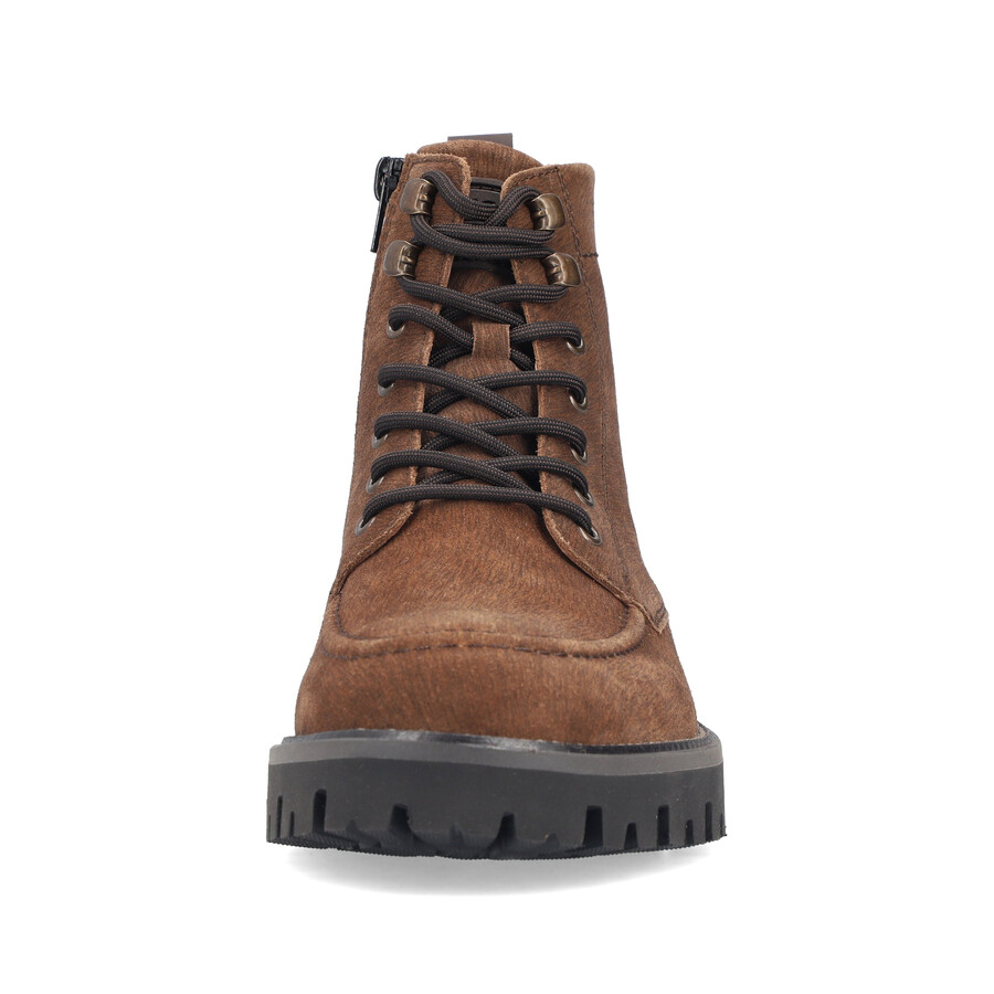 botas marrones con cremallera para hombre rieker 30414-25