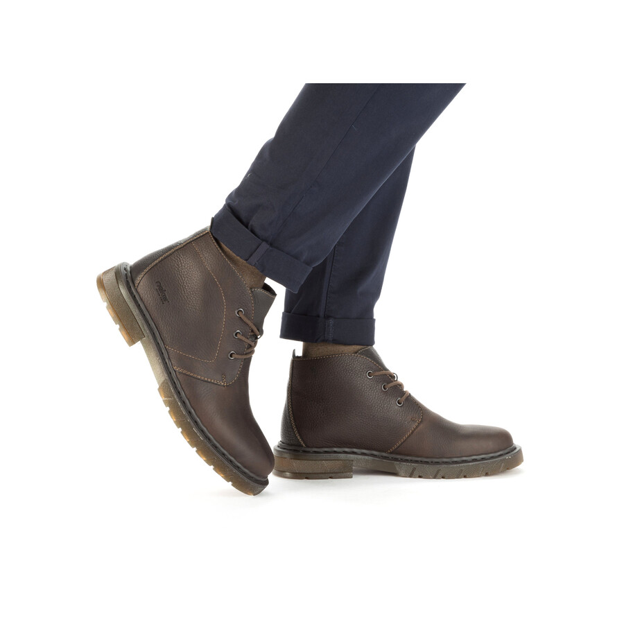 botas elásticas marrones para hombre rieker 31640-25