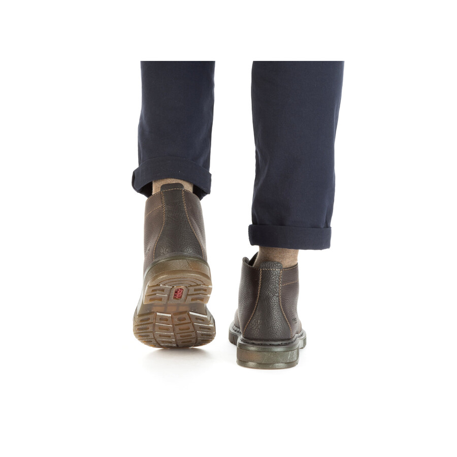 botas elásticas marrones para hombre rieker 31640-25