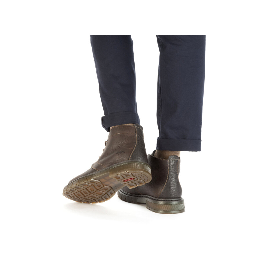 botas elásticas marrones para hombre rieker 31640-25