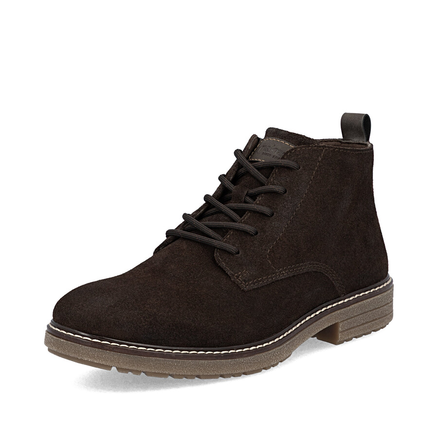 botas marrones con cremallera para hombre rieker 33106-25
