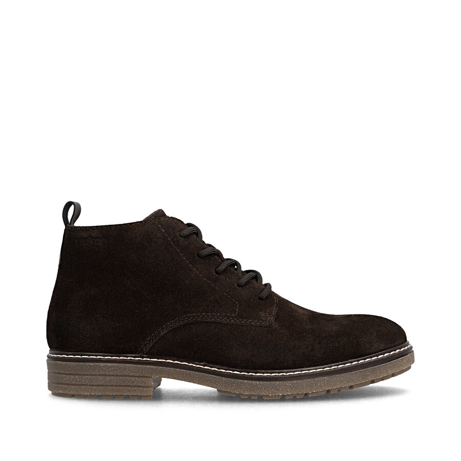 botas marrones con cremallera para hombre rieker 33106-25