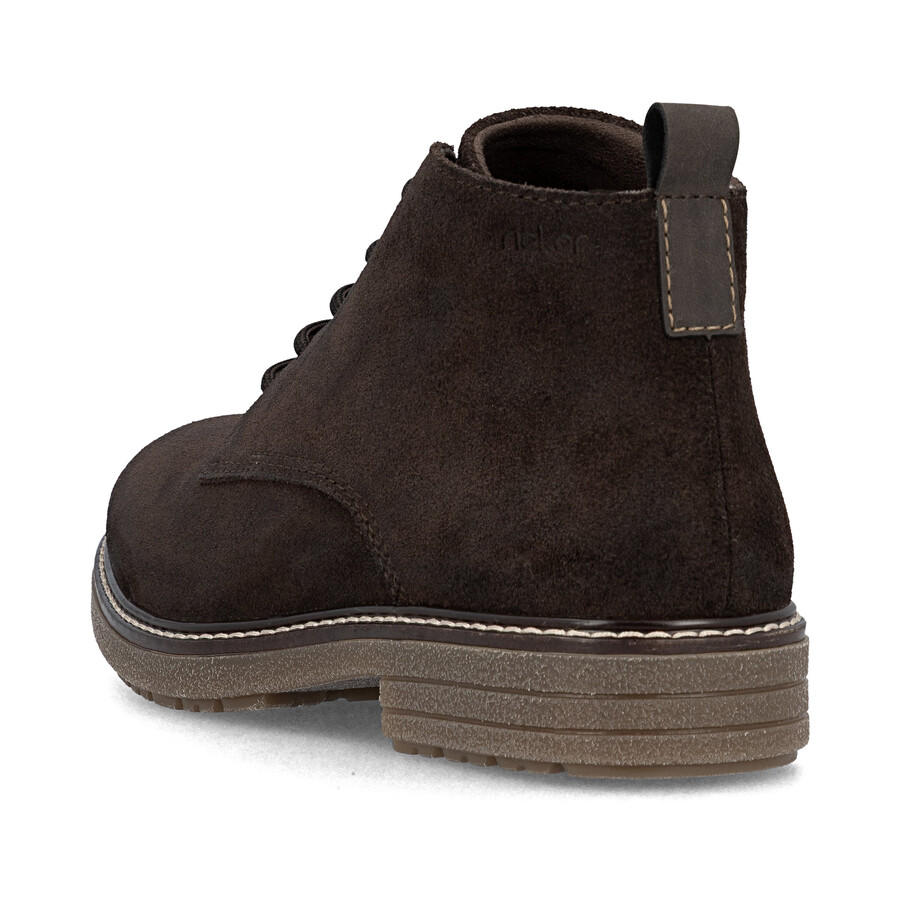 botas marrones con cremallera para hombre rieker 33106-25