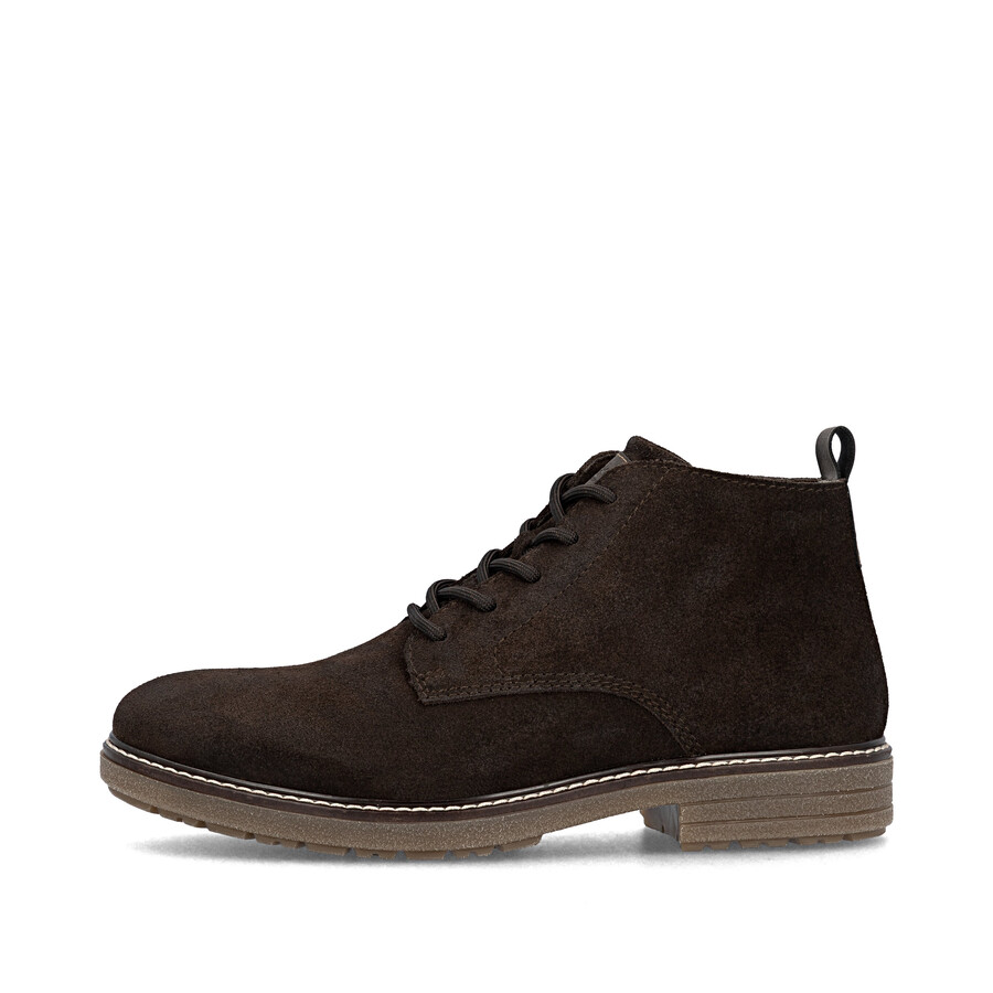 botas marrones con cremallera para hombre rieker 33106-25