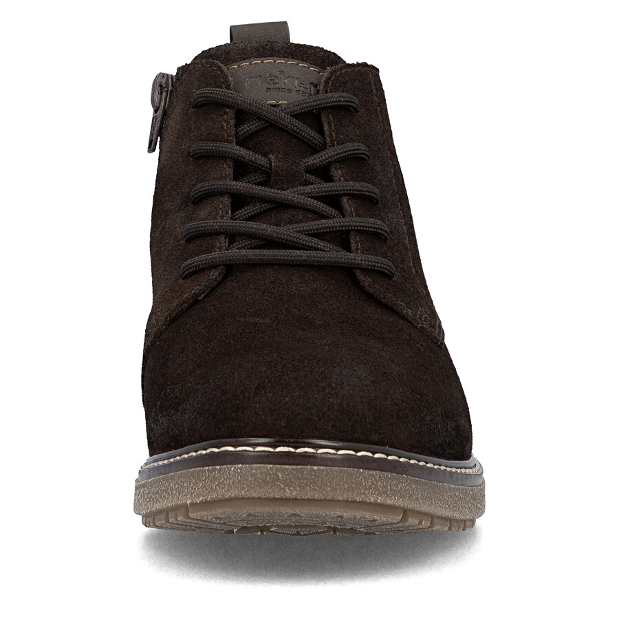 botas marrones con cremallera para hombre rieker 33106-25