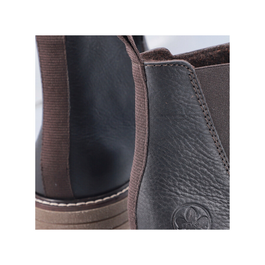 botas marrones con cremallera para hombre rieker 33180-27
