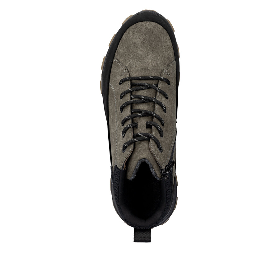 botas marrones con cremallera para hombre rieker 35508-25