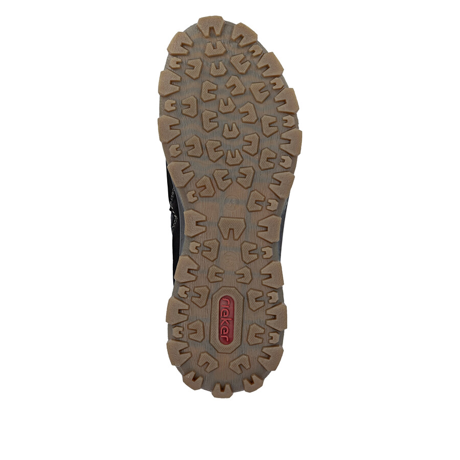 botas marrones con cremallera para hombre rieker 35508-25