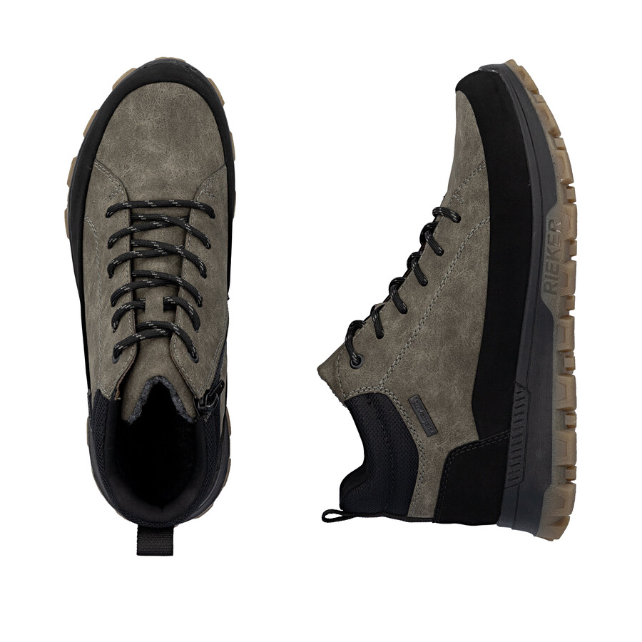 botas marrones con cremallera para hombre rieker 35508-25