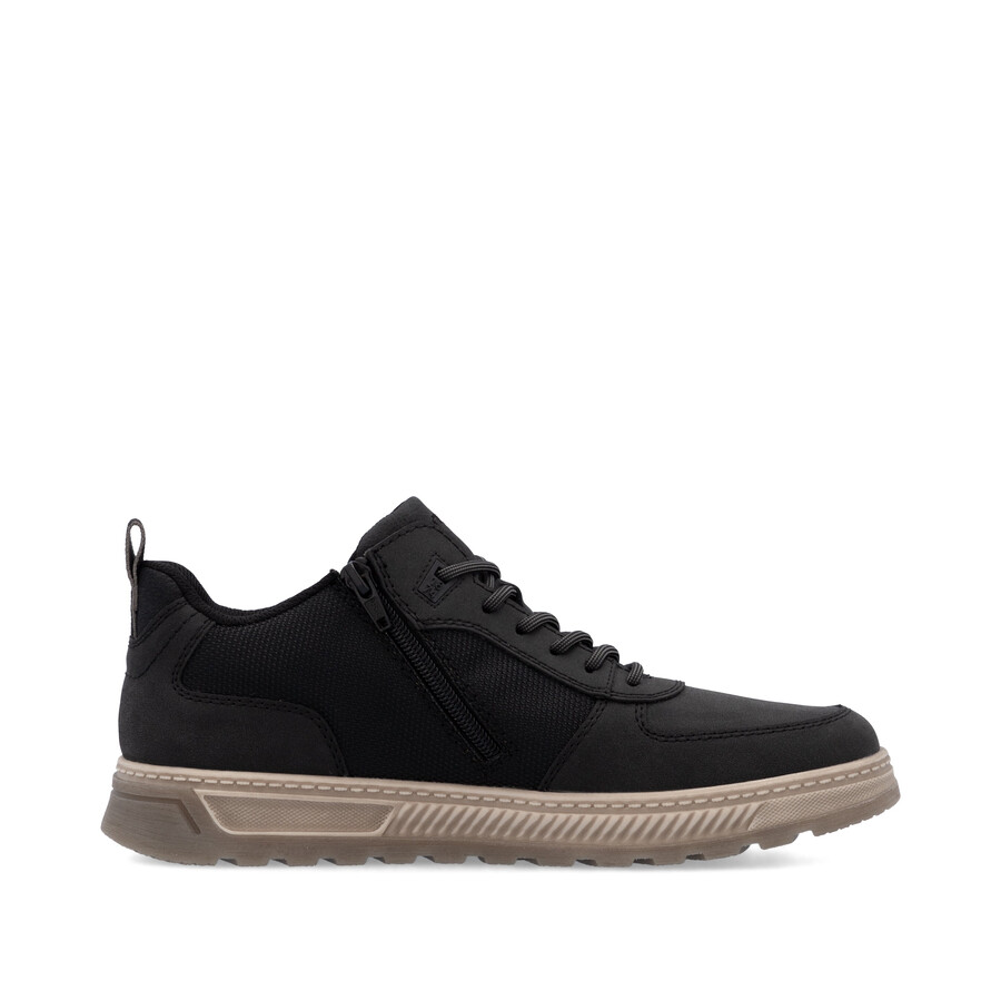 botas negras con cremallera para hombre rieker 37004-00