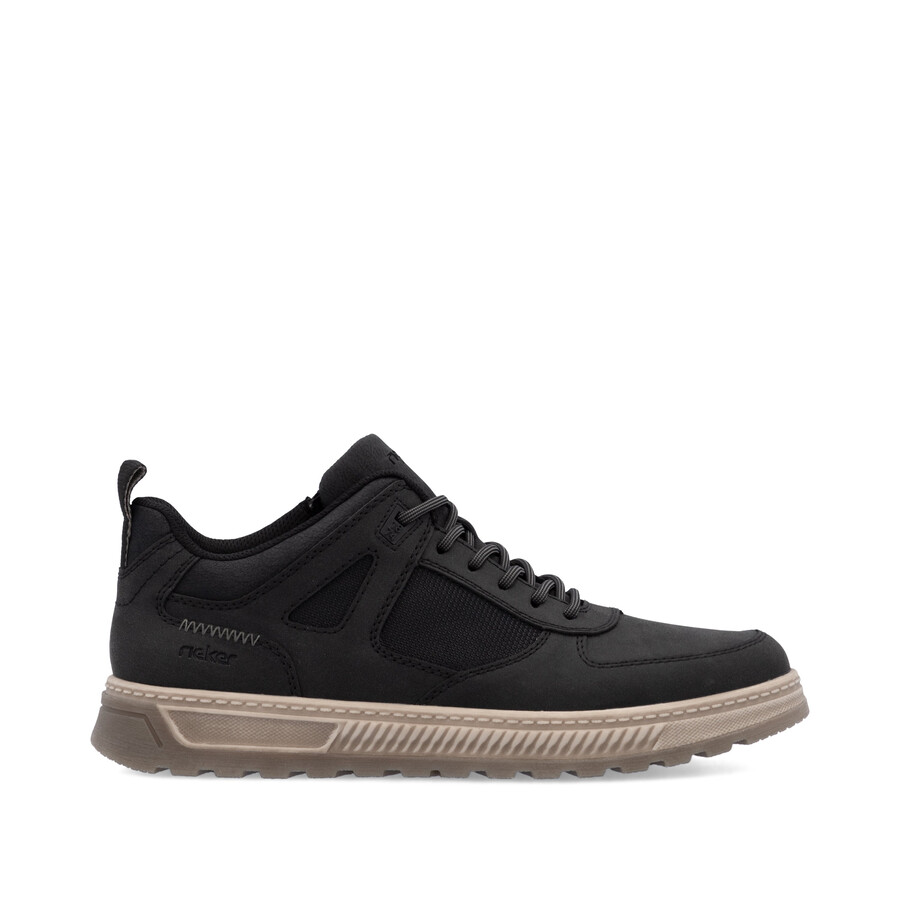 botas negras con cremallera para hombre rieker 37004-00