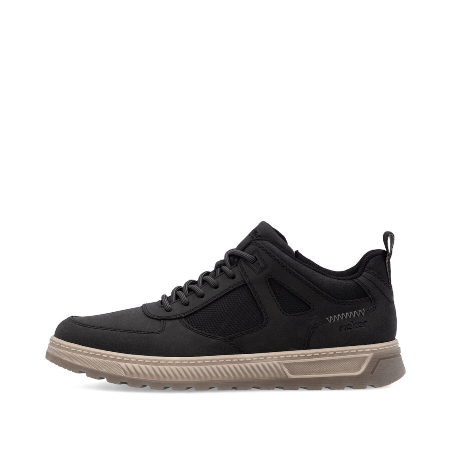 botas negras con cremallera para hombre rieker 37004-00