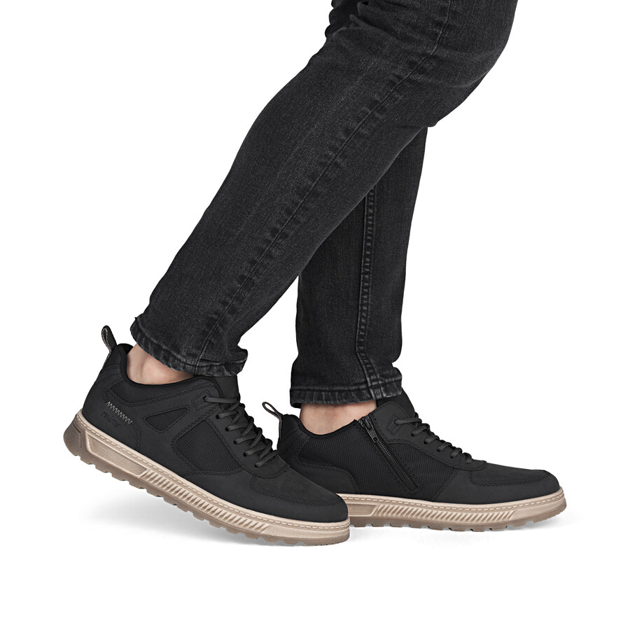 botas negras con cremallera para hombre rieker 37004-00