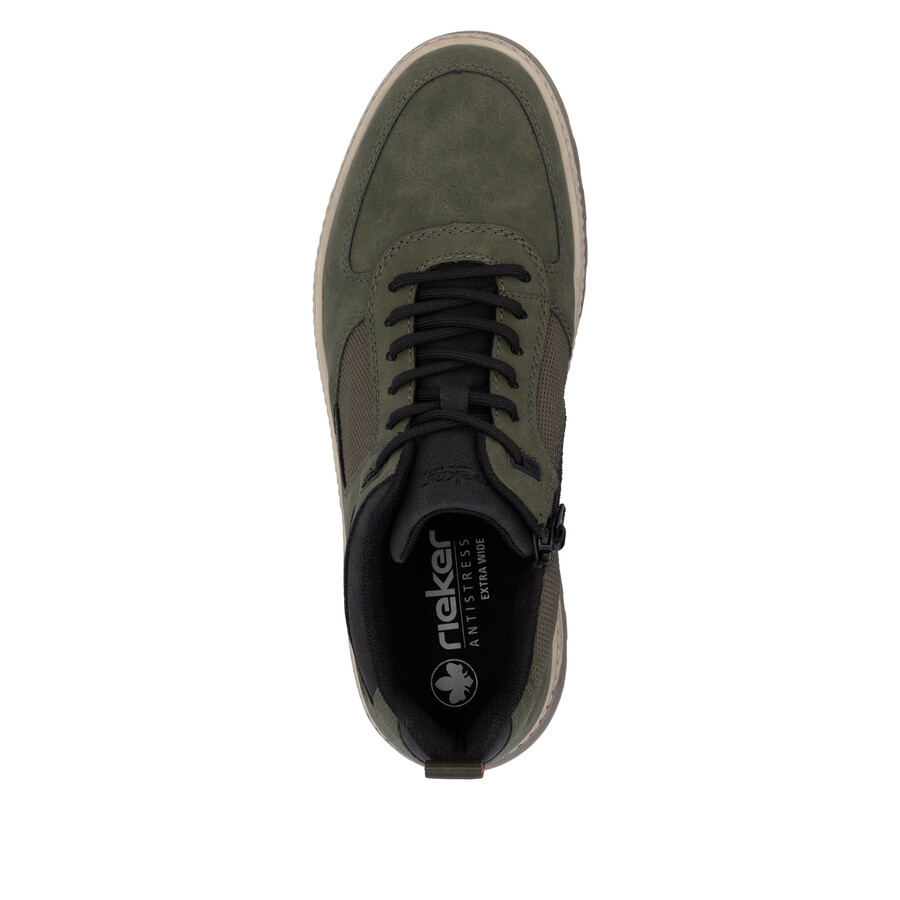 botas verdes con cremallera para hombre rieker 37004-54