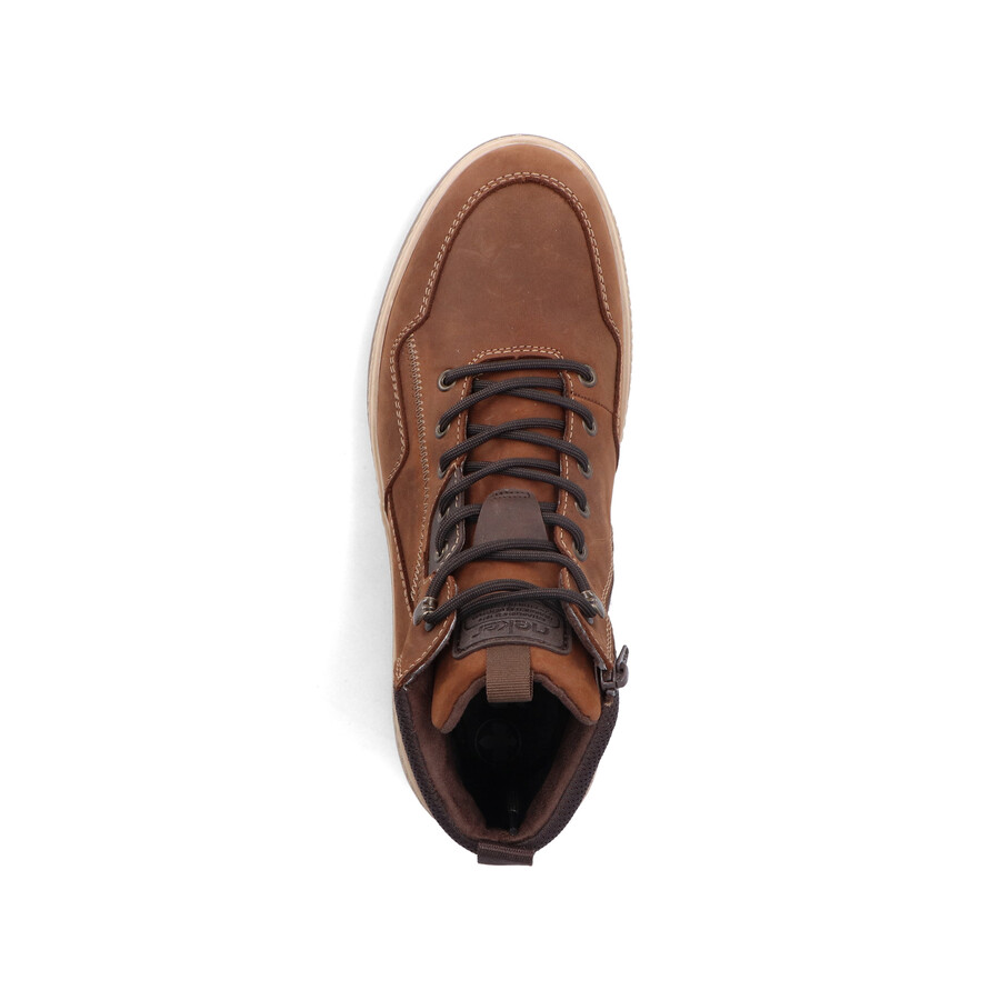 botas marrones con cremallera para hombre rieker 38554-22