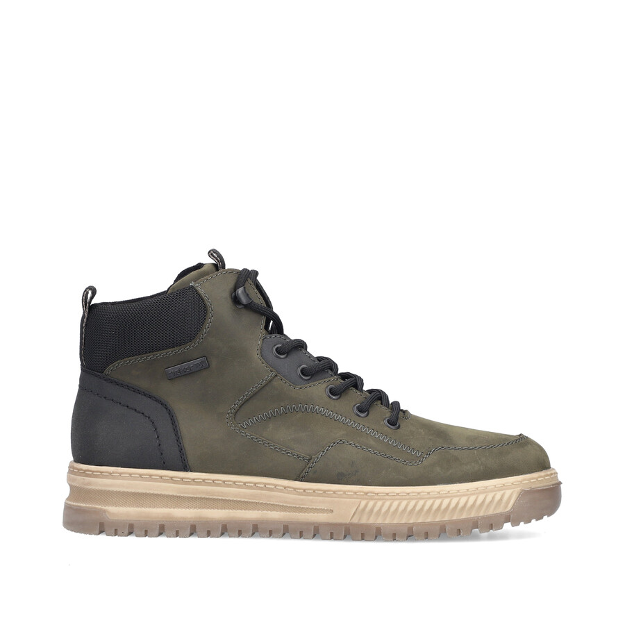 botas verdes con cremallera para hombre rieker 38554-54