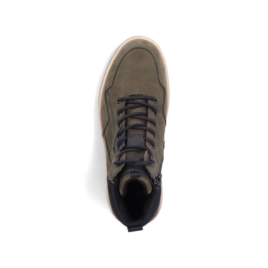 botas verdes con cremallera para hombre rieker 38554-54