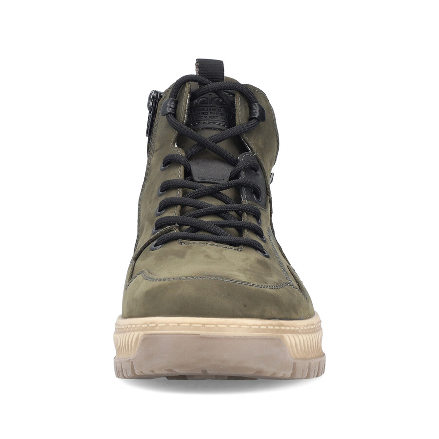 botas verdes con cremallera para hombre rieker 38554-54